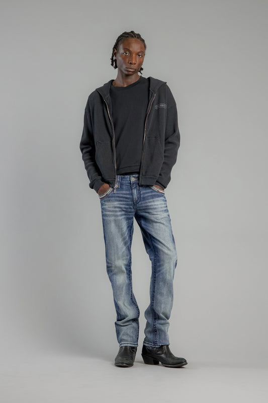 BEXTON STRAIGHT JEANS IN VINTAGE BLUE