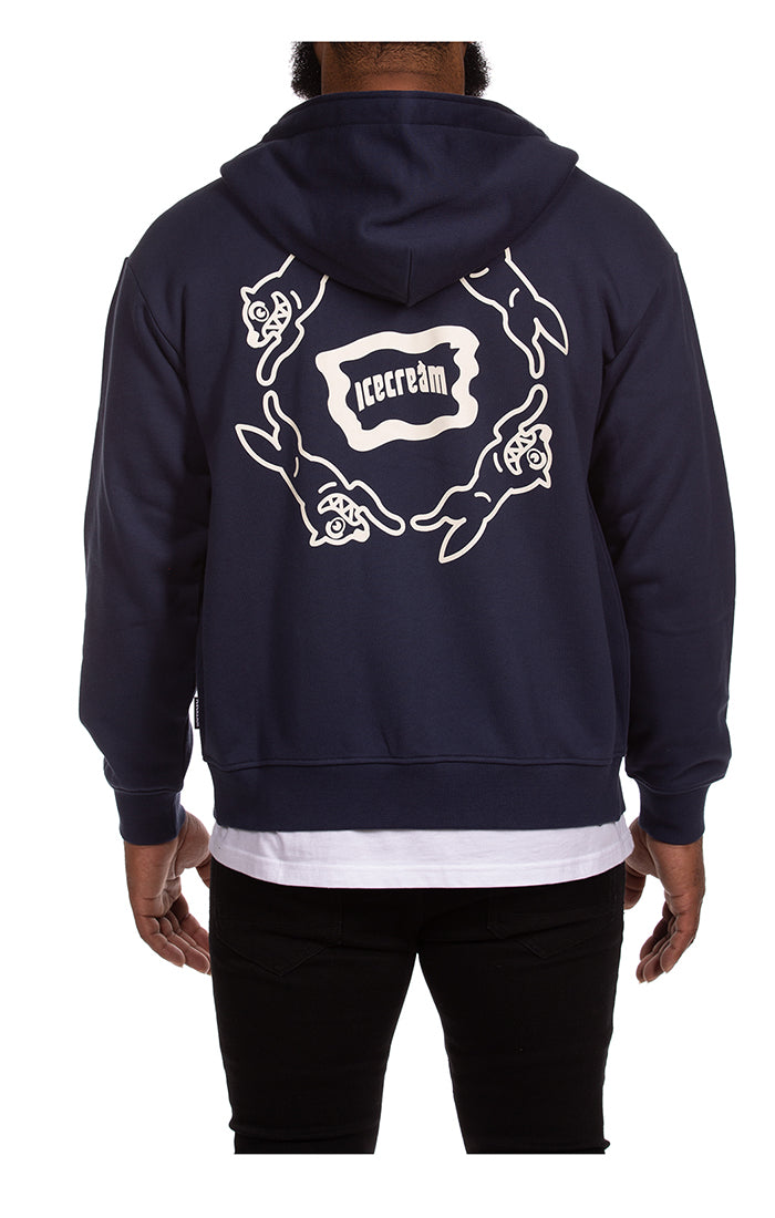 ICE CREAM ZIP UP HOODIE