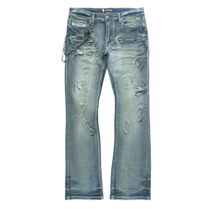 M1763 ADORNI CHAIN PANTS - DARK WASH