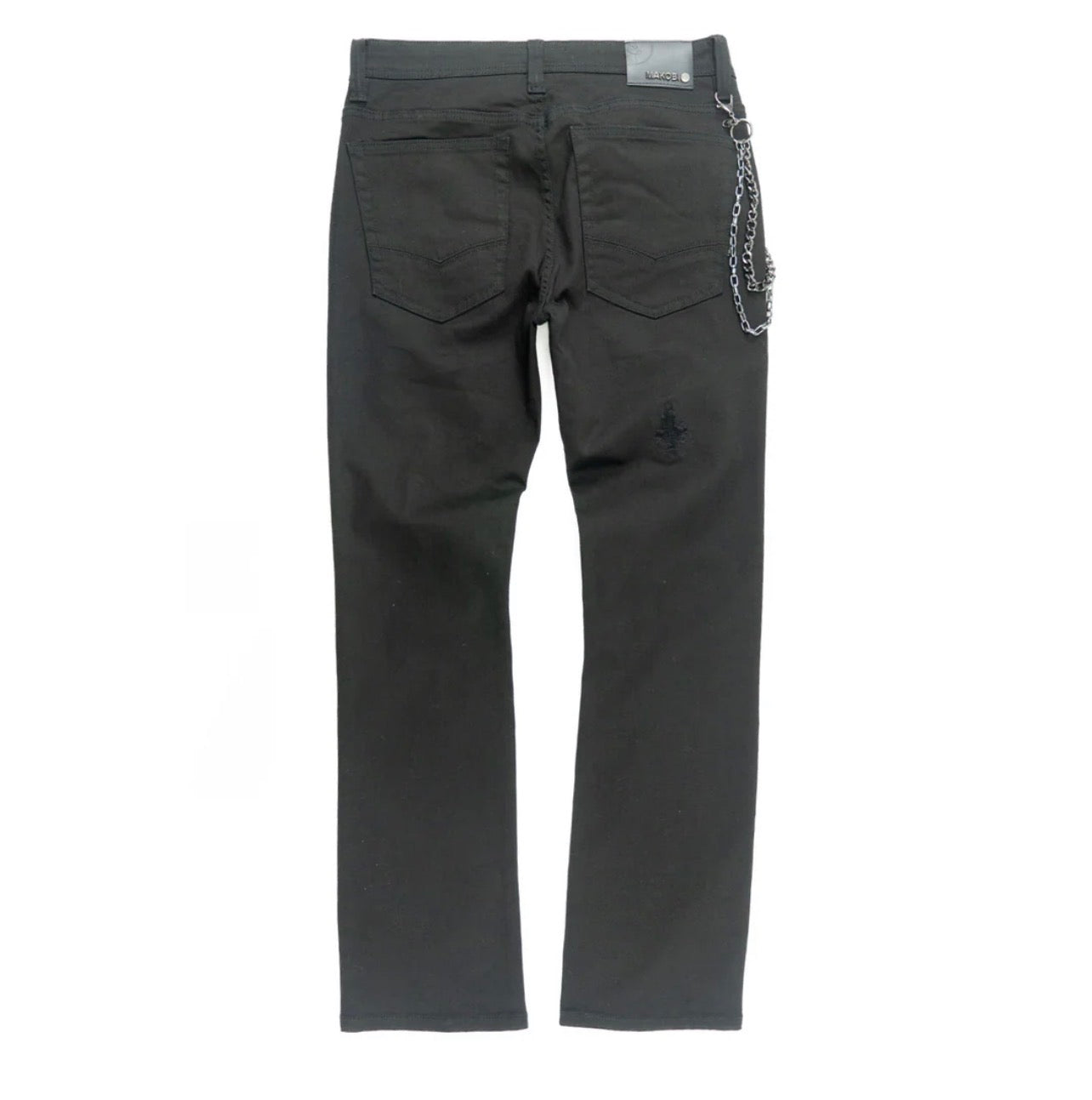 M1763 ADORNI CHAIN PANTS - JET BLACK