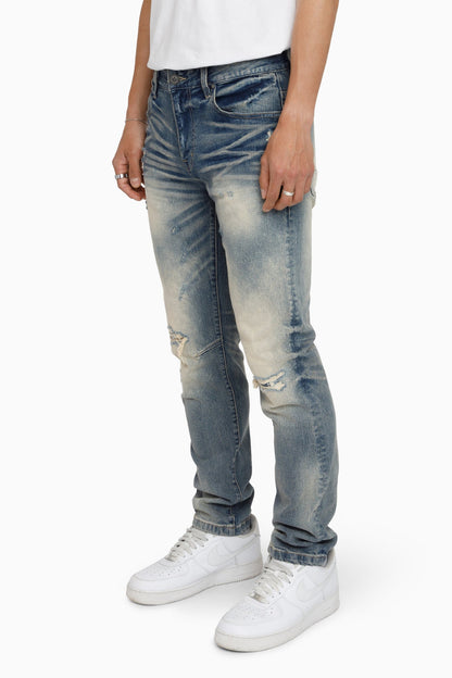 Vintage Washed Jeans - Segovia Blue