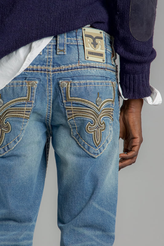 WES STRAIGHT JEANS VINTAGE BLUE