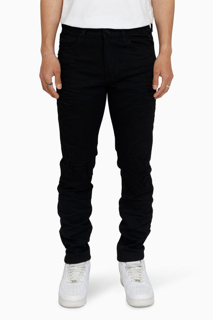 Vintage Washed Jeans - Pit Black