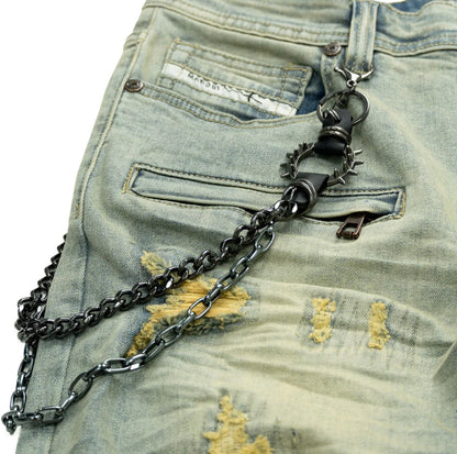 M1763 ADORNI CHAIN PANTS - DIRT