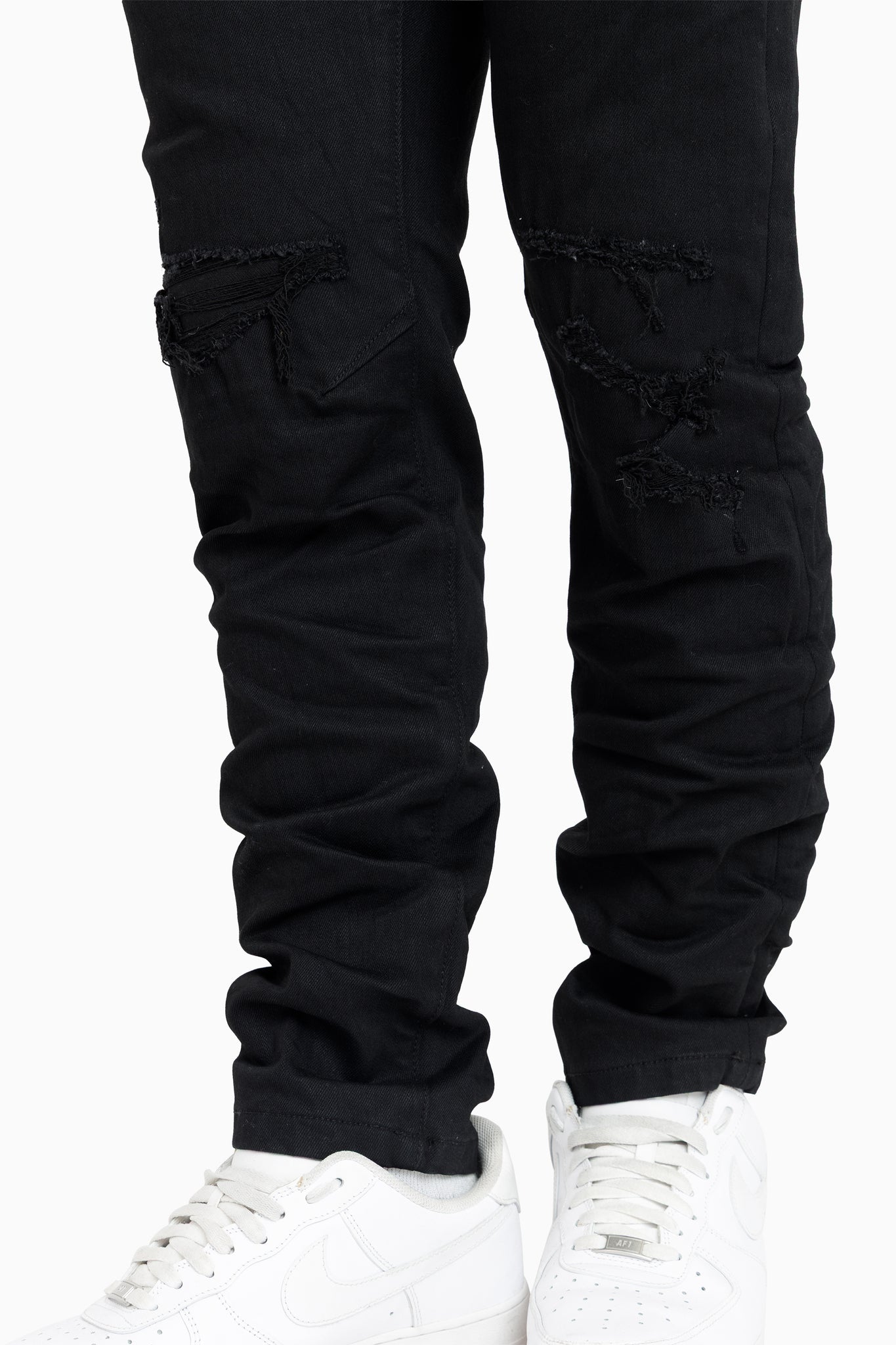 Vintage Washed Jeans - Pit Black