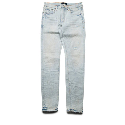PURPLE BRAND LOW RISE SKINNY LEG FADE DISTRESSED JEAN