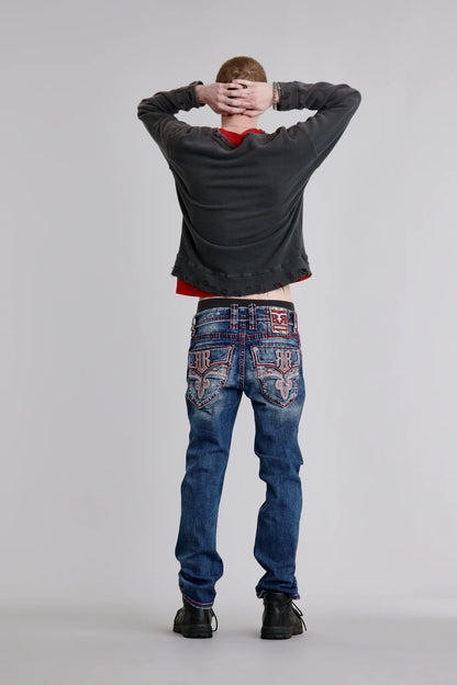 RICHIE STRAIGHT JEANS IN MEDIUM WASH