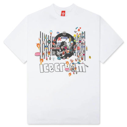 ICECREAM
STICK UP S/S TEE - WHITE