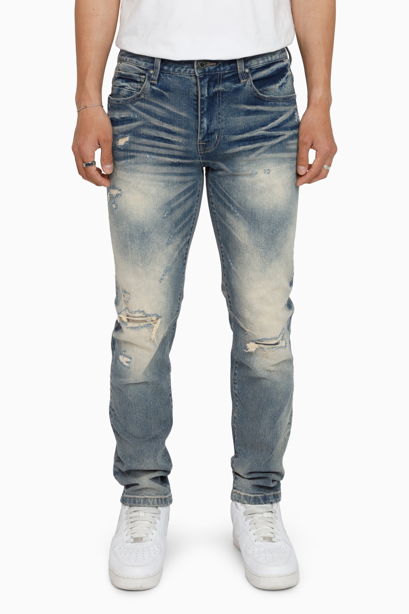 Vintage Washed Jeans - Segovia Blue