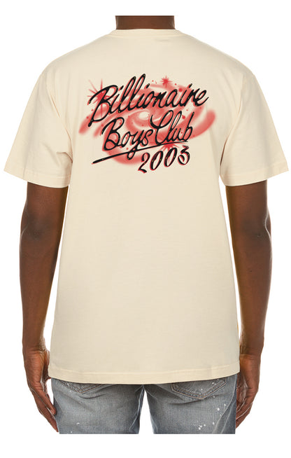 SS CREWNECK KNIT JERSEY SHIRT WITH FRONT AND BACK PRINT